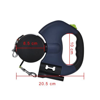 Dual Reflective Retractable Dog Leash