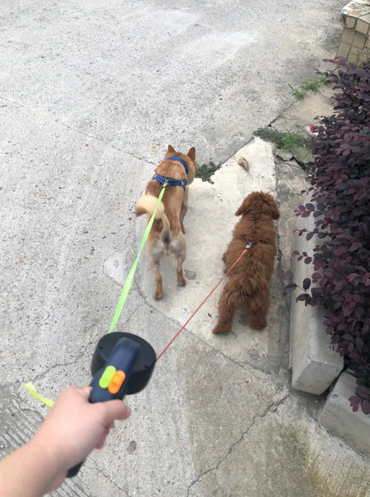 Dual Reflective Retractable Dog Leash