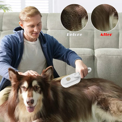 Pet Steam Brush 3 In 1