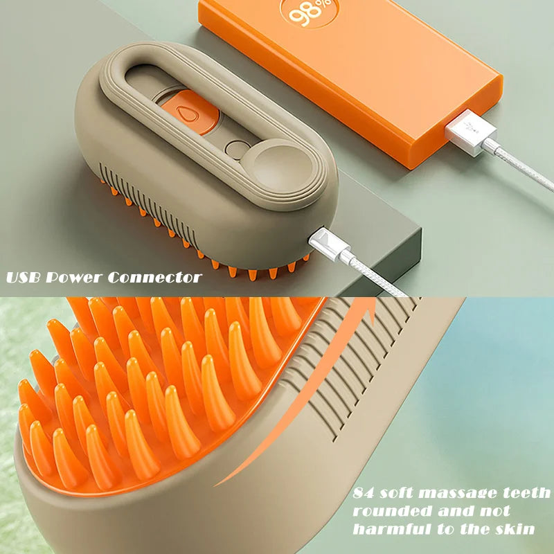 Pet Steam Brush 3 In 1